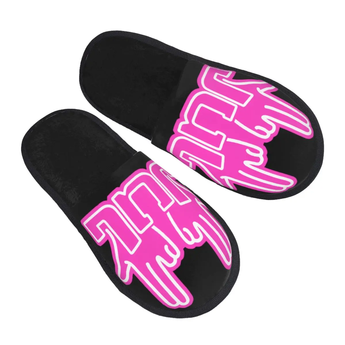 

Rapper Music Jul Comfy Scuff With Memory Foam Slippers Women Spa House Shoes