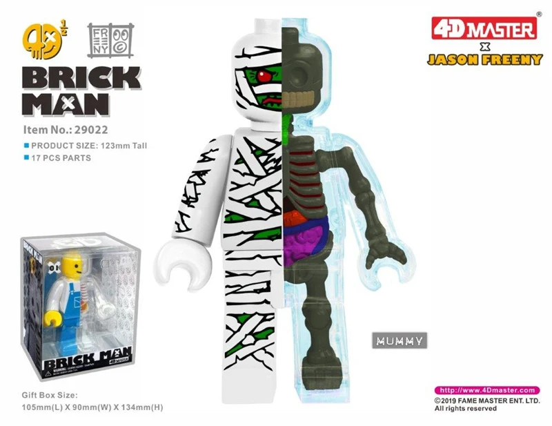 

4D Master Mummy Brick Man Assembly Perspective Skeleton Anatomy Decoration Ornaments Free Shipping Items