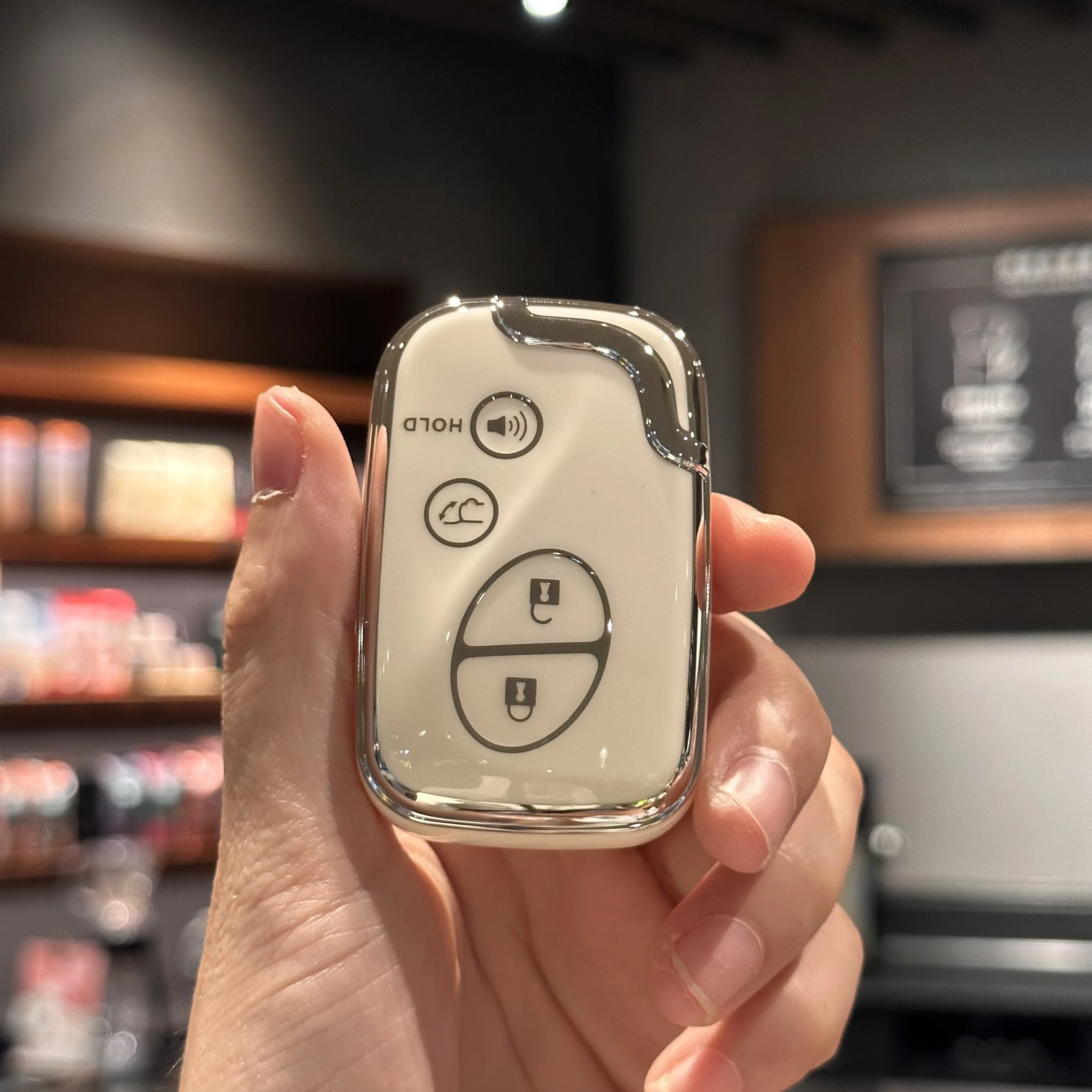 Car Key Fob Case Cover with PU Leather Keychain for Lexus GX460 RX350 ES350 IS250 GX460 LX570 IS350 GS430 GS300 GS450h