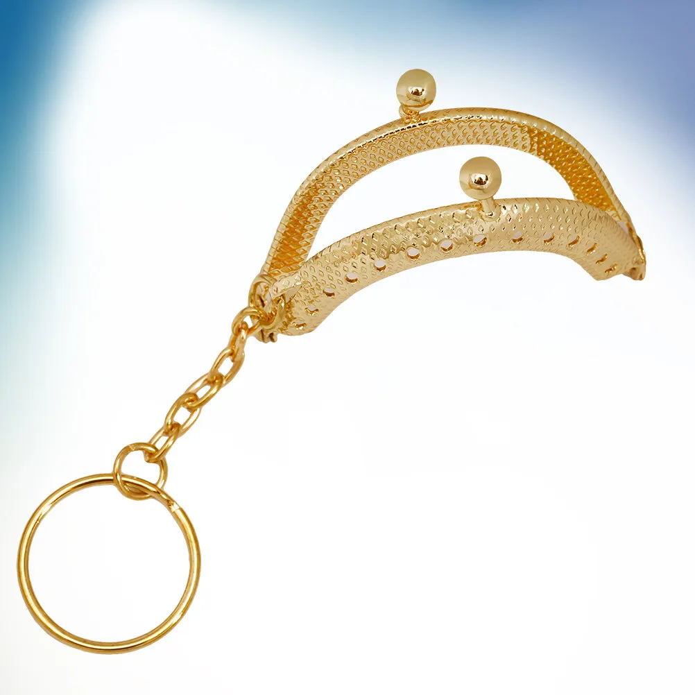 4Cm Replacement Clutch Bag Frame for DIY Wallet Handbag Repair Premium Metal Retro Beaded Purse Frame Handle Clasp Lock