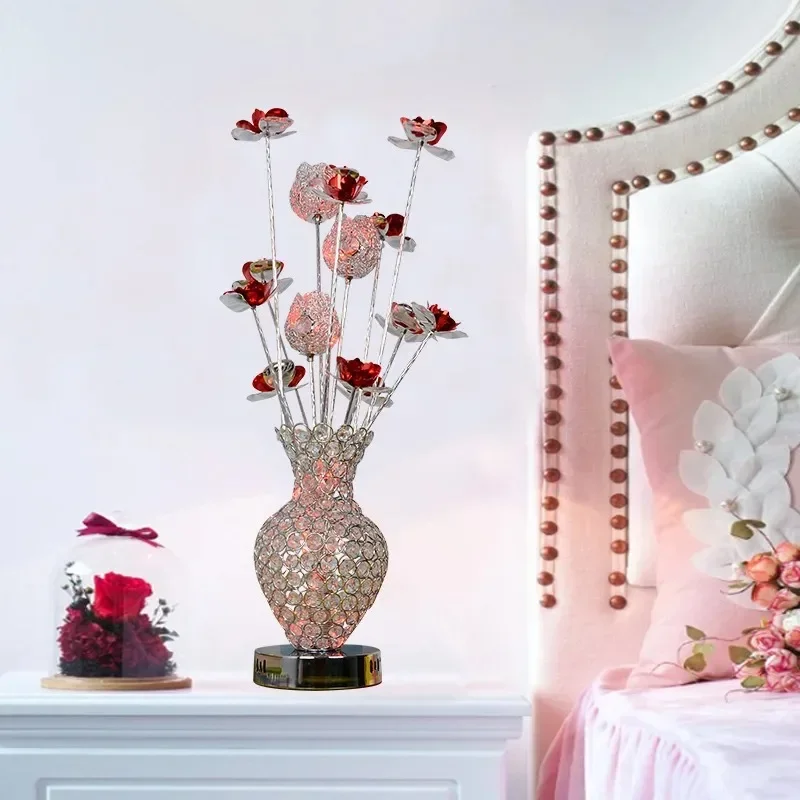 Modern electronic bedroom handmade wedding warm led lamp, decorative home hotel desk lamp Turkish lamp rgb