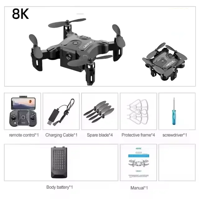V2 Neue Mini-Drohne Professionelle HD-Kamera 5G WLAN FPV Luftdruck-Höhenhaltung Faltbarer Quadcopter RC-Drohne Spielzeug UAV 2026