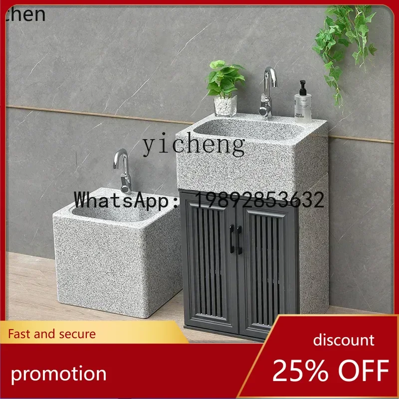 

Мраморная уличная раковина HT для внутреннего двора, из необработанного камня, с дверцей шкафа, для виллы, сада, уличного использования