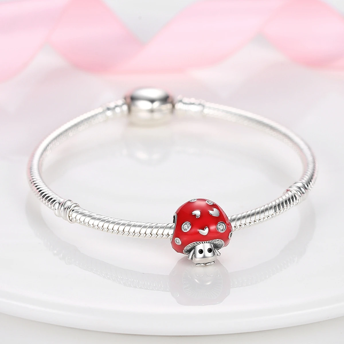 925 Sterling Zilveren Champignonplant Serie Bedels Kralen Passen Op Originele Pandora Armbanden S925 Diy Sieraden Fijne Geschenken Accessoires