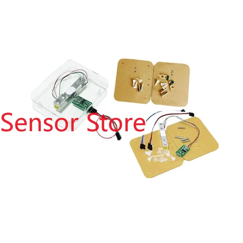 5PCS Square HX711 Module+pressure Sensor Set Weighing  Electronic Scale Module 1/5/10/20kg