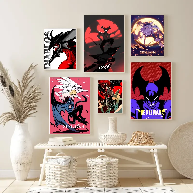 Devilman Crybaby Poster Poster Paper Print Home Living Room Bedroom Entrance Bar Restaurant Cafe Art Painting Decoration