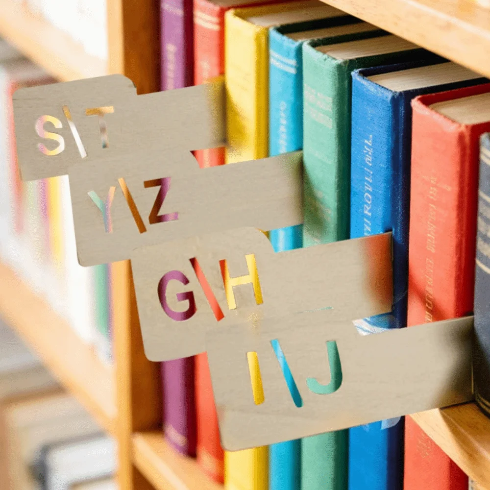 Wooden Vinyl Record Dividers Alphabetical a-Z Versatile Dividers File Dividers Efficient Record Time-saving