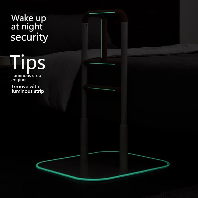 قضبان سرير للكبار مع ارتفاع قابل للتعديل، شريط مساعد يد آمن لكبار السن #5