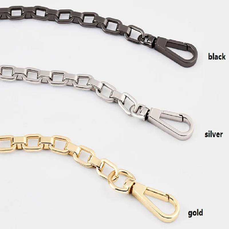 Gratis Verzending 9Mm Metalen Ketting Goud Zilver Gun Black 3 Kleuren Vervangen Bag Chains