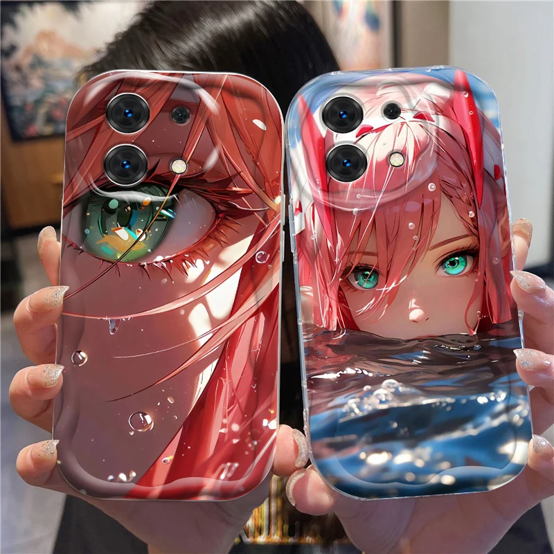 Darling In The Franxx Popular For Xiaomi Redmi Note 13 12 12S 11S 11 10 9 8 10A 9C 9T Pro Plus 5G Wave Oil Back Phone Case