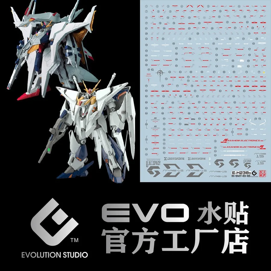 สติ๊กเกอร์ติดน้ำ EVO สำหรับ1/144รุ่น HG Xi VS Penelope วัสดุเสริมความแม่นยำสูงป้ายบอกรายละเอียดรุ่นพลาสติก