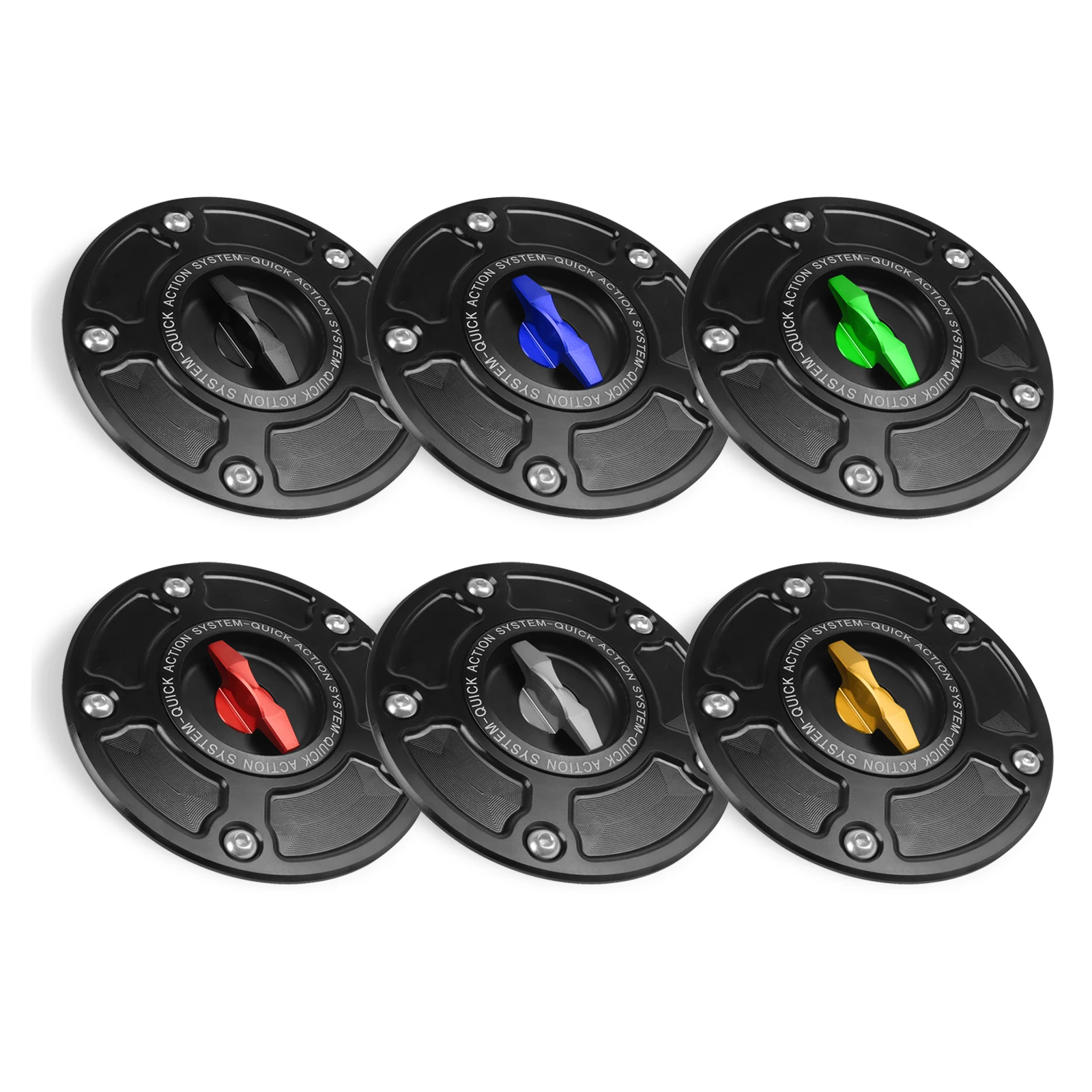 SV 650 1000 S CNC Keyless Racing Quick Release Tank Fuel Caps For SUZUKI GSXR 600 750 1000 Case Gas Cover GSX 650F S1000 250R