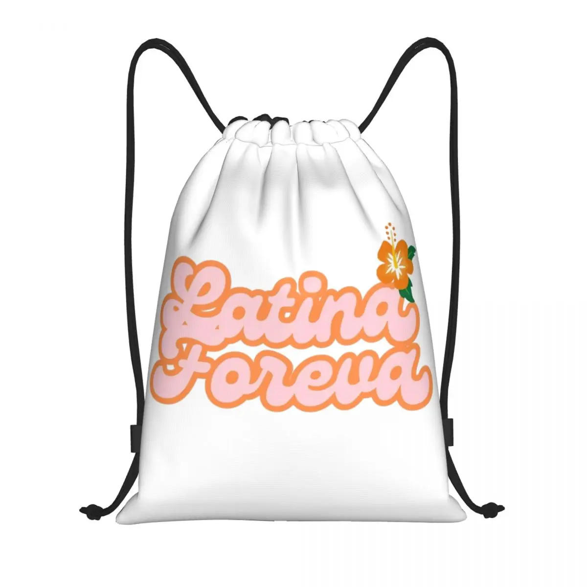 

Latina Foreva Karol G Tropicoqueta Drawstring Backpack Sports Gym Bag Water Resistant String Sackpack for Running