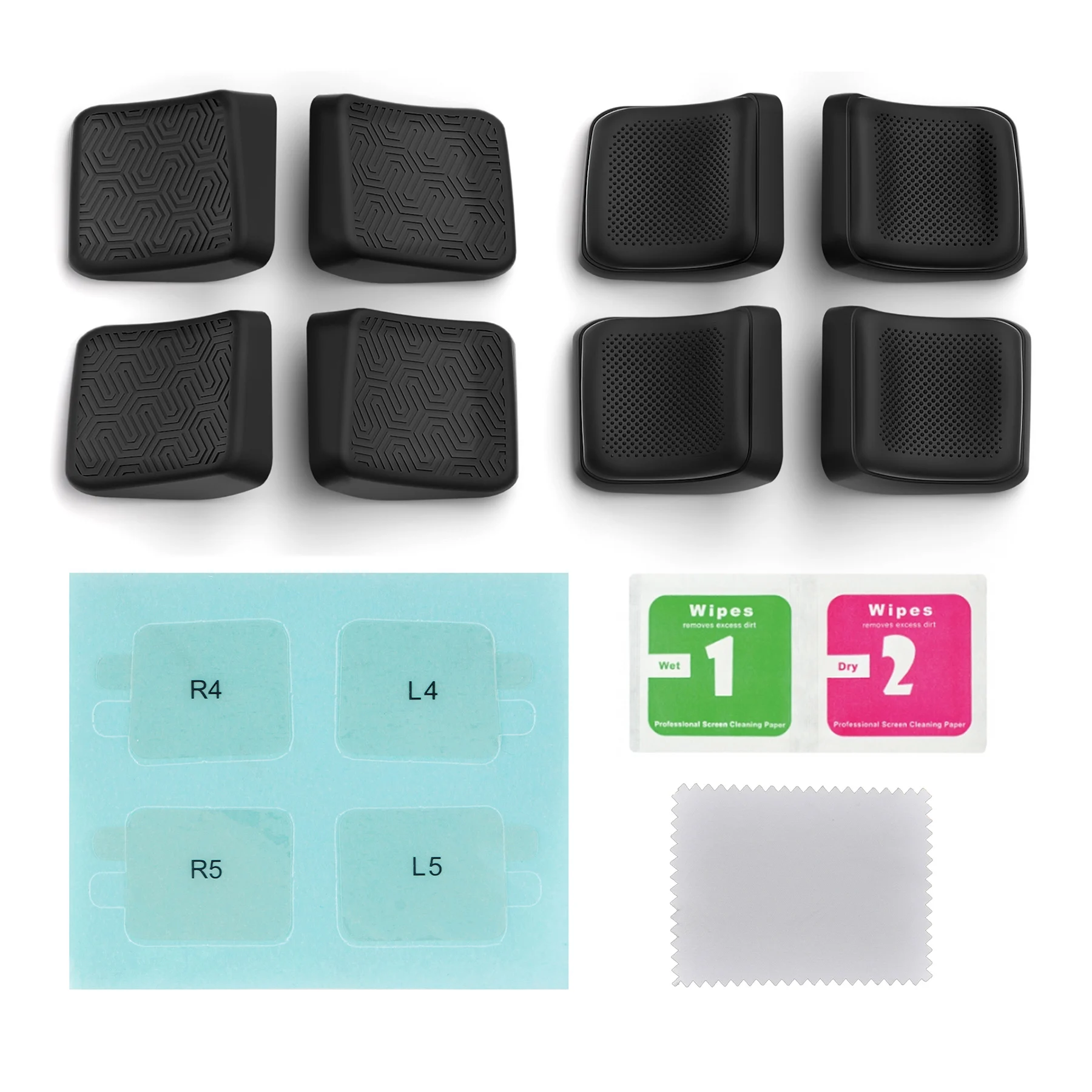 Playvitale Back-Knop-Verbeteringsset Voor Stoomdek Lcd/Oled, Bescherming Van De Knop Met Gripverbetering-Gestroomlijnd En Studs Ontwerp
