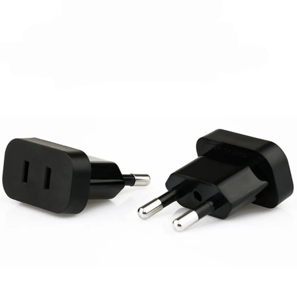 محول القابس الطاقة الولايات المتحدة إلى الاتحاد الأوروبي اليورو أوروبا PC + المكونات النحاسية 4.0 مللي متر/4.8 مللي متر محول محول السفر شحن المقبس الكهربائي