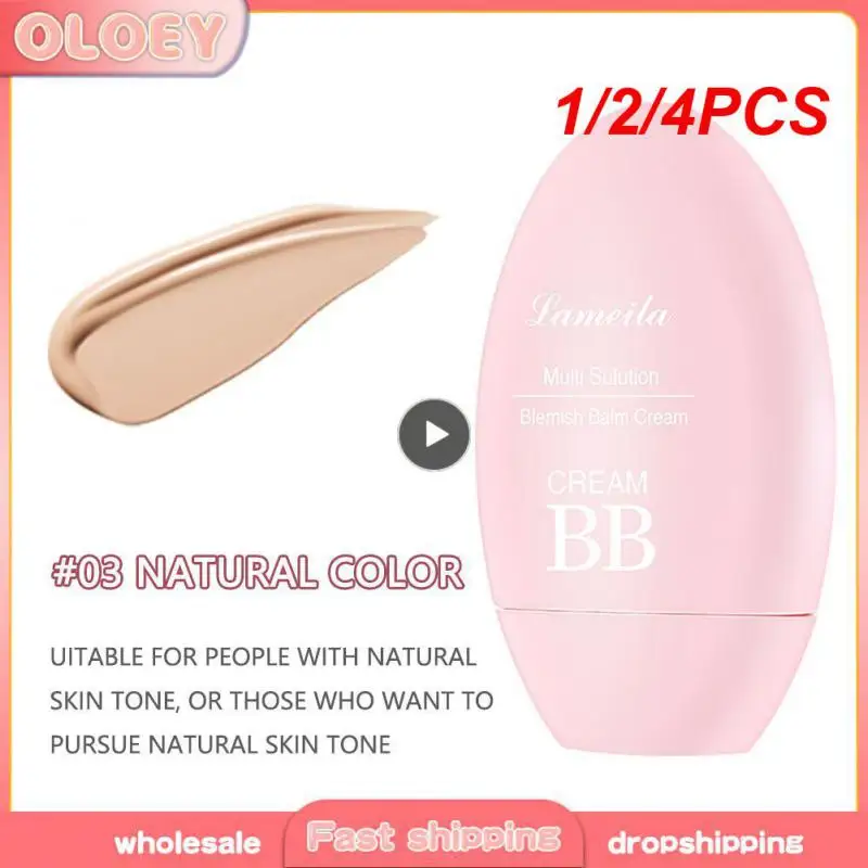 1/2/4ชิ้นครีม riasan Korea โทนเนอร์ผิวหน้ารองพื้นกันน้ำปกปิดจุดด่างดำครีมทาผิวขาวกันน้ำ