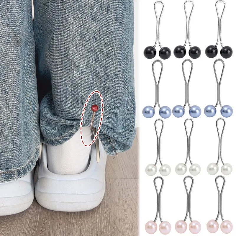 10 Buah Klip Pinggang Dapat Disesuaikan Gesper Logam Berbentuk U untuk Celana Jeans Paduan PP Pengencang Pakaian Peredam Pinggang Tanpa Hadiah Alat Jahit