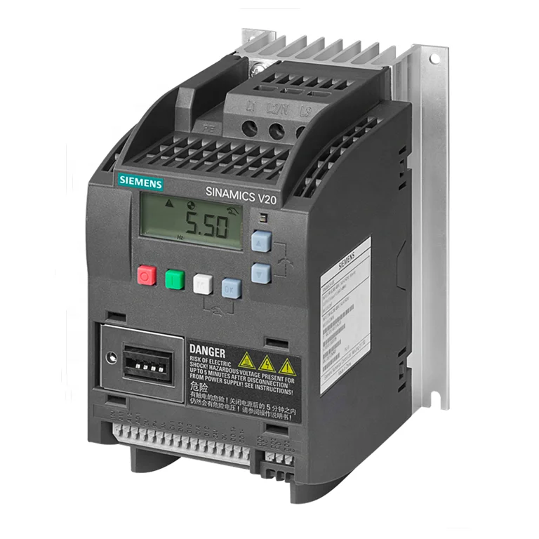 

Siemenss inverter series 1.1KW 3AC 380-480V no filter SINAMICSs V20 6SL3210-5BE21-1UV0 Frequency converter