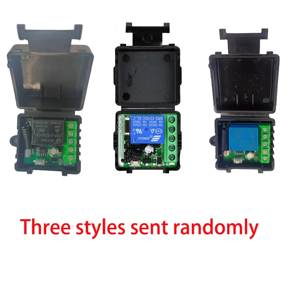 10A Relay Receiver Mini Module Remote Control f 433Mhz Forward Reverse Remote ControlLED Garage DoorSwitch DC 5V - 48V