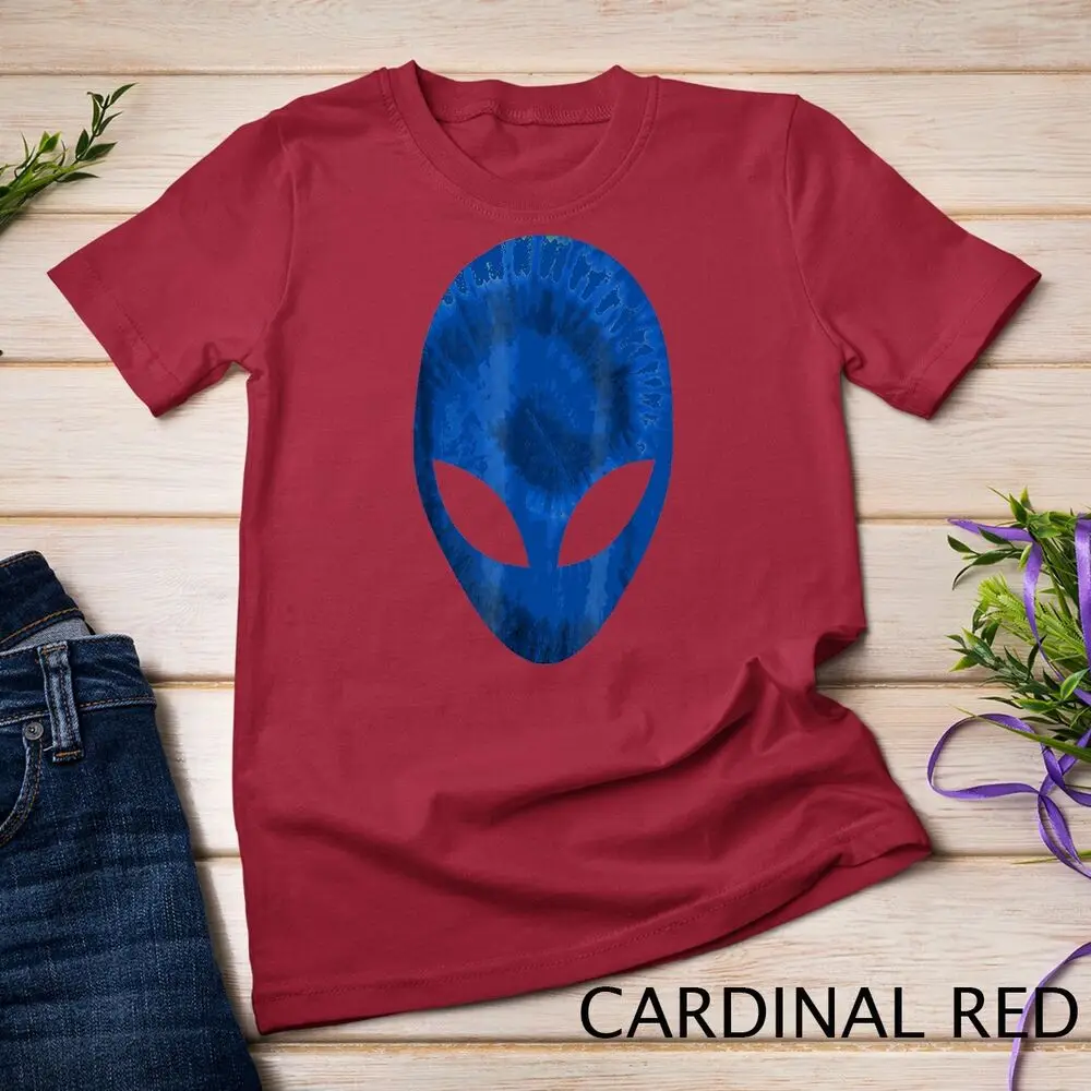 Alien Head T-Shirt Extra-terrestrial Dark Blue Scary Aliens Unisex T-shirt