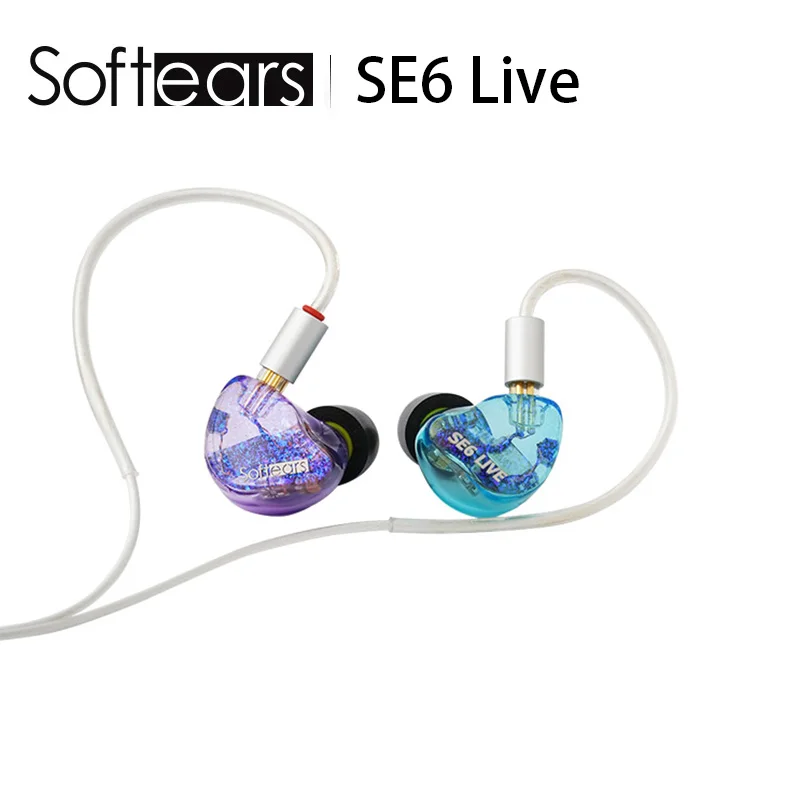 

Softears SE6 Live Earphone Golden Acoustic Driver Combination 6 Finely Tuned Units with 3.5mm Plug 0.78mm 2Pin Cable