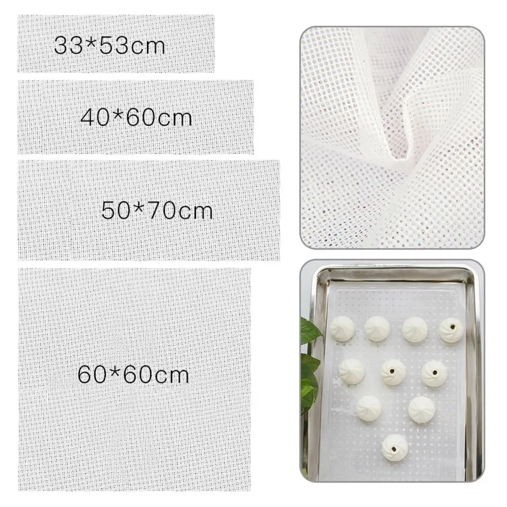 1Pcs Oven Kitchen Accessories Steamer Mesh Pad Square Food Fruit Dryer Reusable Dehydrator Sheets Silicone Non-Stick Baking Mat