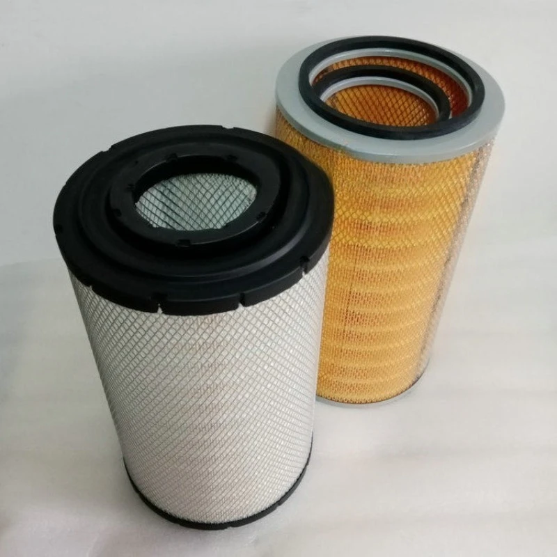 Picture 4: Shantui SR20M SR22M Roller Air Filter on Diesel D6114 Engine Air Filter Grid