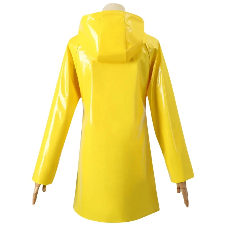

Coraline Cosplay Costume Wig Hairpin Coraline Yellow Raincoat Women Halloween Carnival Comic-con Party Role Playing Outfits