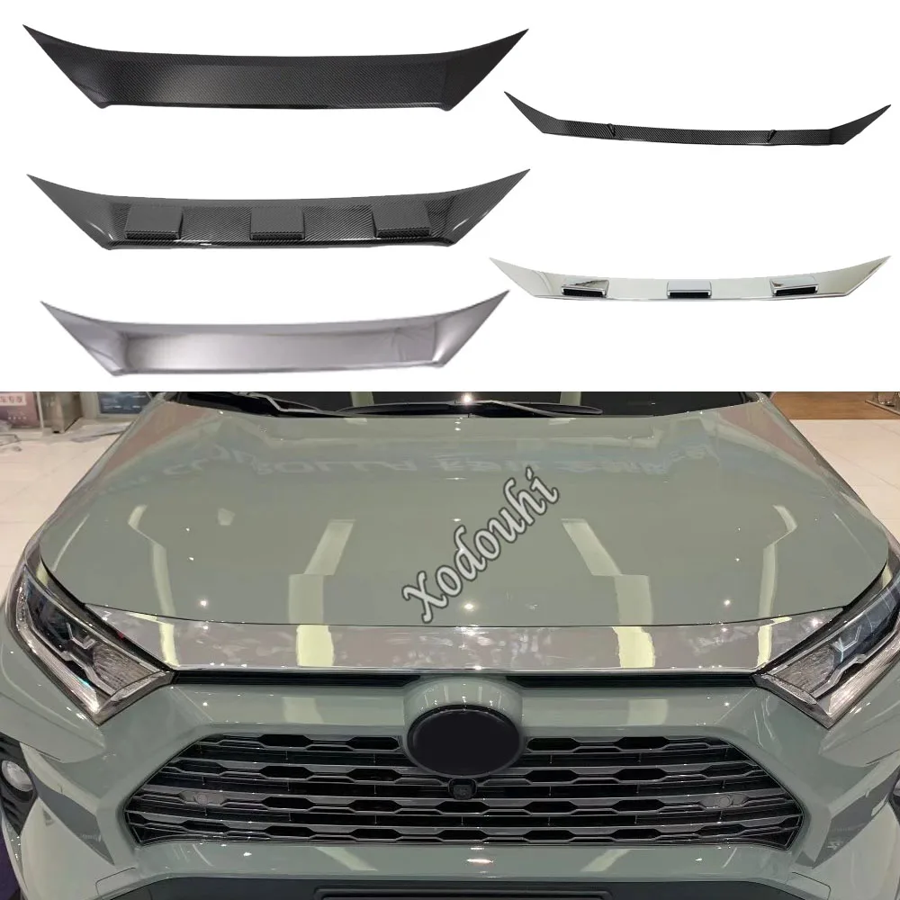 

For Toyota RAV4 2019 2020 2021 2022 2023 Sticker Body Bumper Engine Trim Front Bottom Grid Grill Grille Edge Panel Frame 1PCs