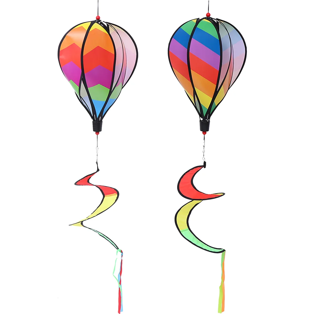 

Wind Socks Outdoor Hanging Whirligig Spinners Hot Air Balloon Ornament Balloons Windmill Decors Twisters