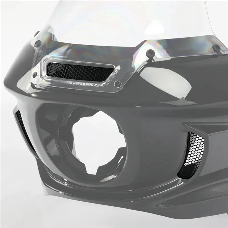 

Reliable Motorcycle Fairing Mesh Vent Screen Batwing Accent Grill For Softail Low Rider ST FXLRST 2022-2024