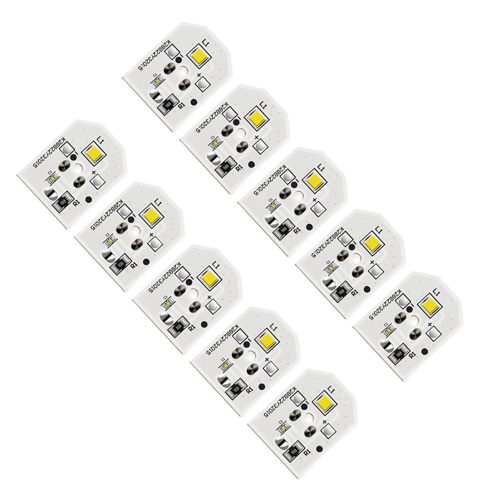 10 LED Refrigerator Light Bulbs for GE Models WR55X25754 WR55X11132 2.2 x 1.7 cm Waterproof No Plastic Cover Design