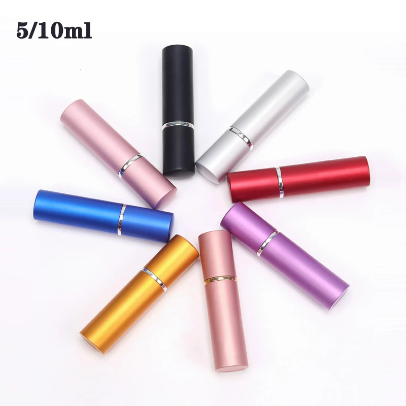 5ml 10ml Portable Mini Perfume Glass Bottle Travel Aluminum Spray Atomizer Empty Metal Parfume Atomiser Sprayer