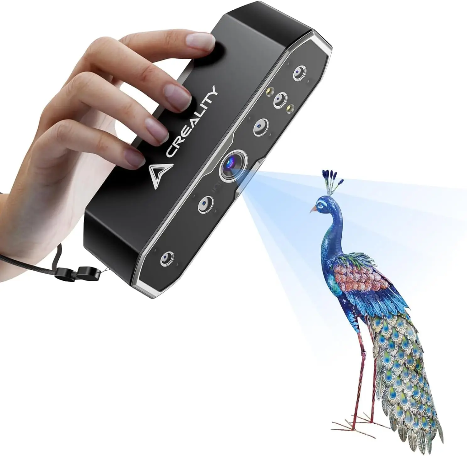 

Creality CR-Scan Otter 3D Scanner for 3D Printing, Handheld 3D Printer Scanner with 4 Lens Stereo Vision 10-2000mm Range