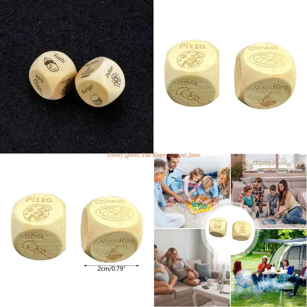 C4DE تاريخ الليل النردات لعبة الغذاء النردات هدية عيد الحب لها النردات الغذائية الإبداعية #1