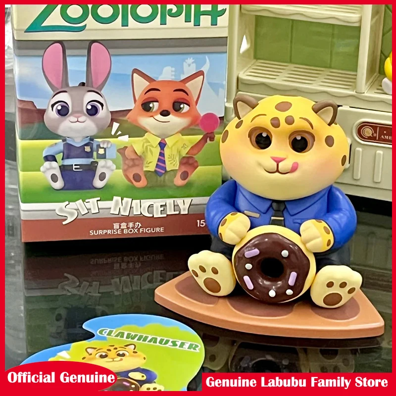 Genuine Disney Zootopia Series Good Sitting Blind Box Trendy Handmade Cute Anime Figure Decor Toy Cute Gift Collectible Ornament