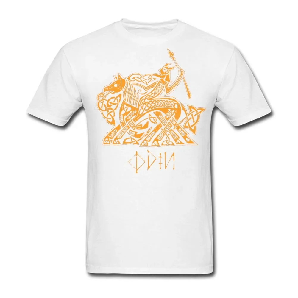 Norse  Myth Eight-Legged Horse Sleipnir T-Shirt 100% Cotton O-Neck Short Sleeve Casual Mens T-shirt Size S-3XL