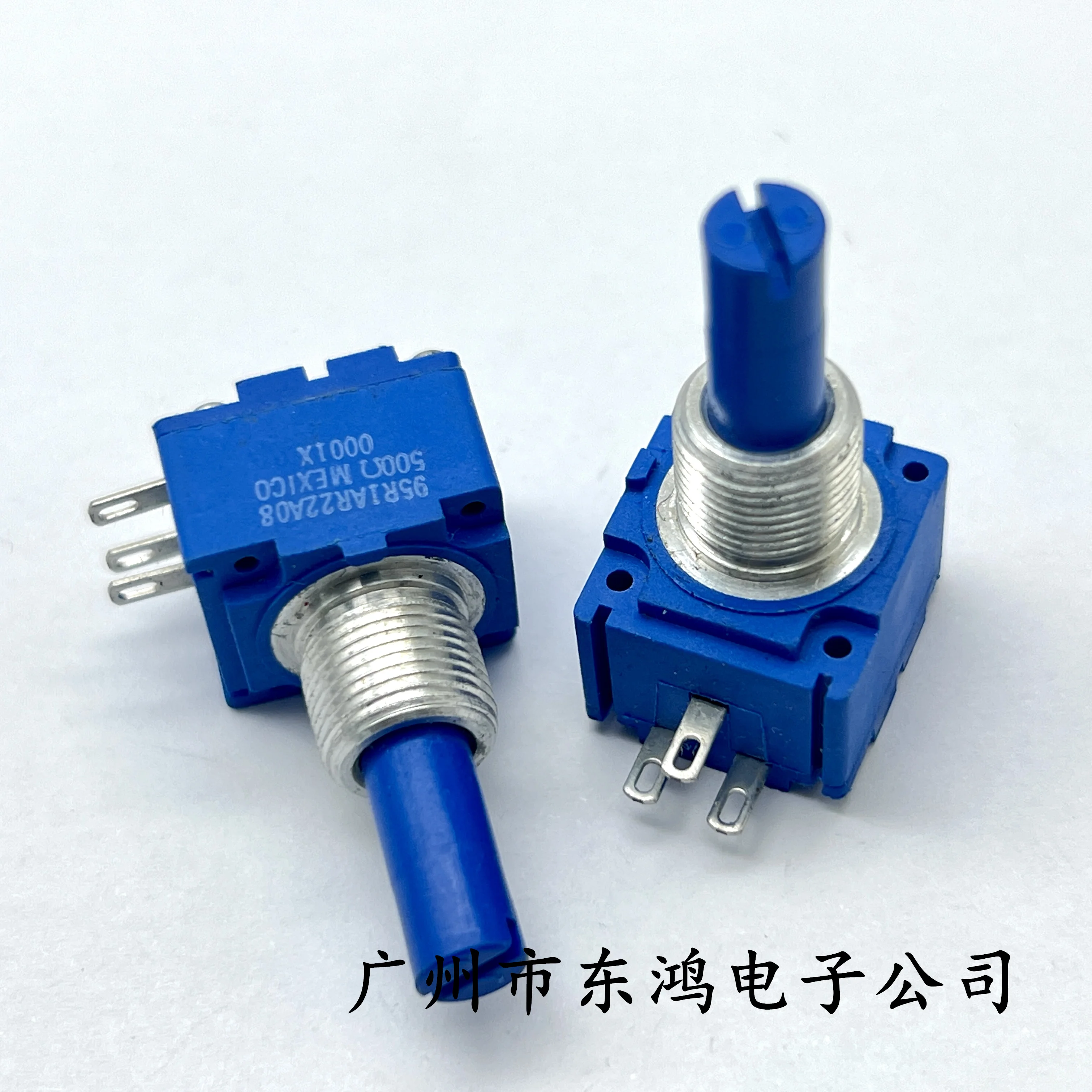 1 PCS conductive plastic potentiometer imported from the United States, single turn 500 Ω, adjustable with 3 pins