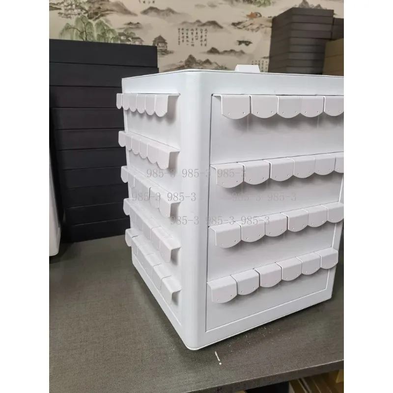 Acrylic Rotating Jewelry Display Rack Manual Electric Automatic Rotation Earring Stand for Live Broadcast