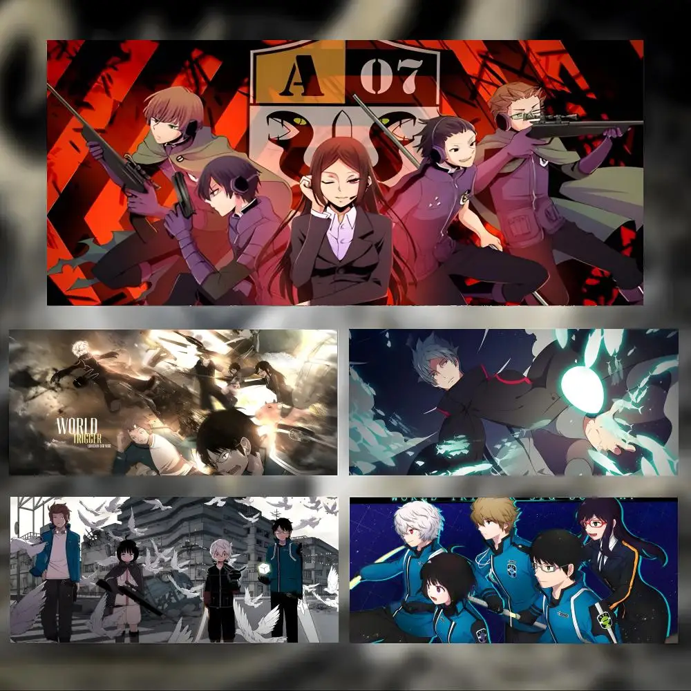 Cool Action Anime W-World Trigger Mouse Pad Large Thick Desk Pad Stitched Edges Gaming Mouse Mat for PC