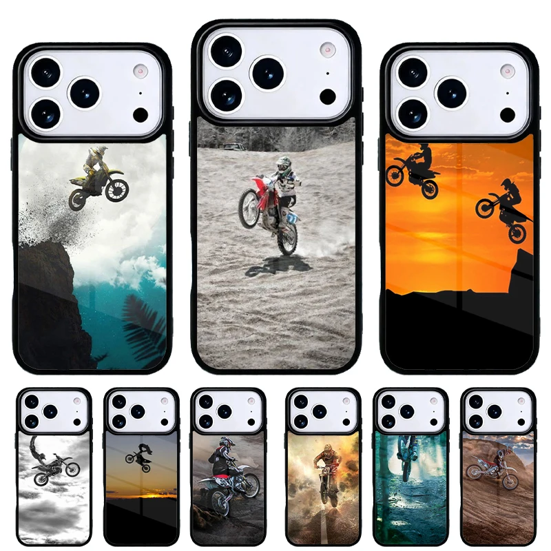 Funda de motocross para iPhone 17 Air 16e 15 14 13 Pro Max