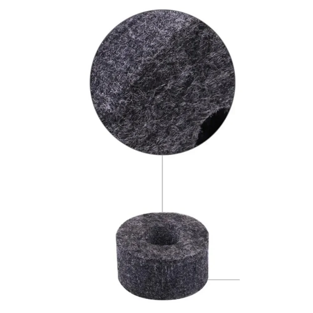 20pcs Cymbal Felt Washer Felts Crash Cymbals Clutch Felt Drum Parts Set Gray Accessories Drum Felt Washer