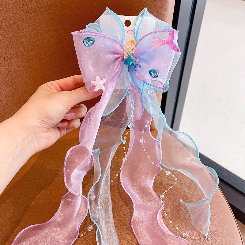 2026 New Koren Style Children\'s Girl Tassel Hairband Butterfly Hair Accessories Decorations Elegant Hair Accessories for Girls