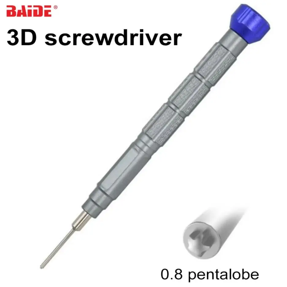 

Новый дизайн, высококачественная 3D прецизионная отвертка 0,6Y 0,8 Pentalobe, отвертка для iPhone, инструменты для ремонта мобильных телефонов, 20 шт./лот