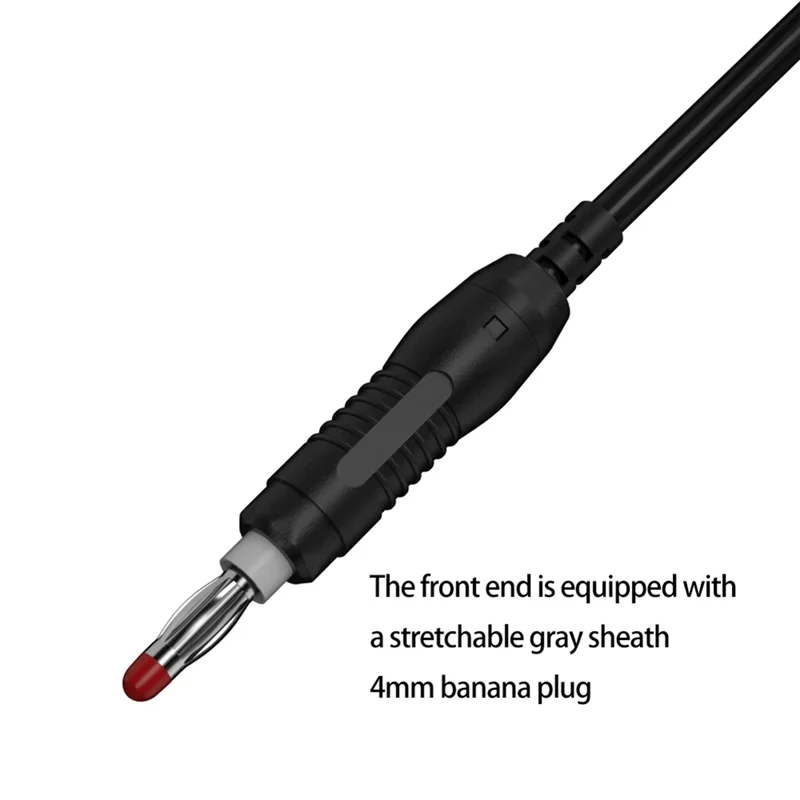 

REPLA-2 шт., 4 мм, выдвижная безопасная вилка типа «банан», 1 м, никелированная медная вилка типа «банан», J.70019, тестовый провод, красный, черный