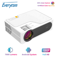 Everycom YG625 Projector LED LCD Native 1080P 7000 Lumens Support Bluetooth Full HD USB Video 4K Beamer for Home Cinema theater