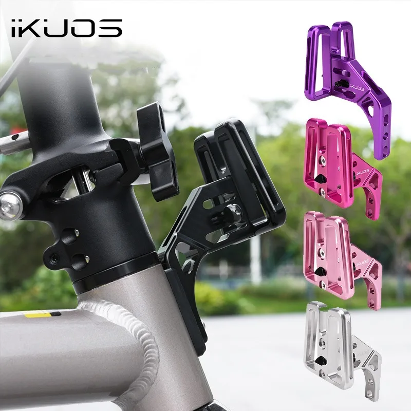 Adaptador de bloque de soporte para bicicleta, accesorio de soporte de montaje de extensión para bloque de soporte frontal de bicicleta plegable BMX Brompton Dahon Neo3