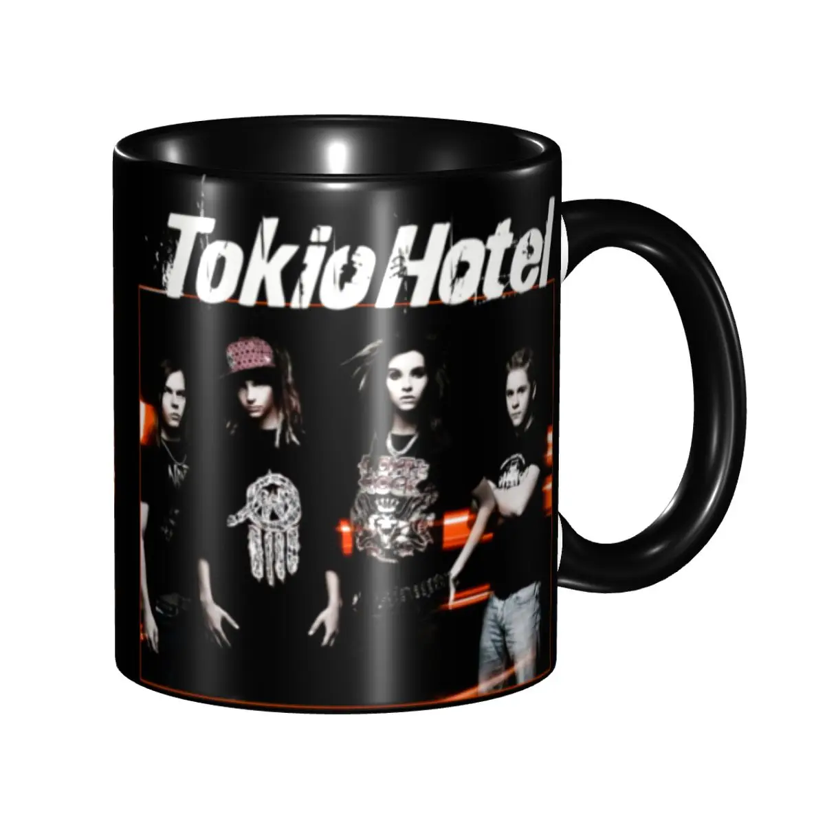 Tazas de Café de Tokio Hotel, Estilo Heavy Metal Pop Rock, Tazas de Cerámica Personalizadas para Leche y Té