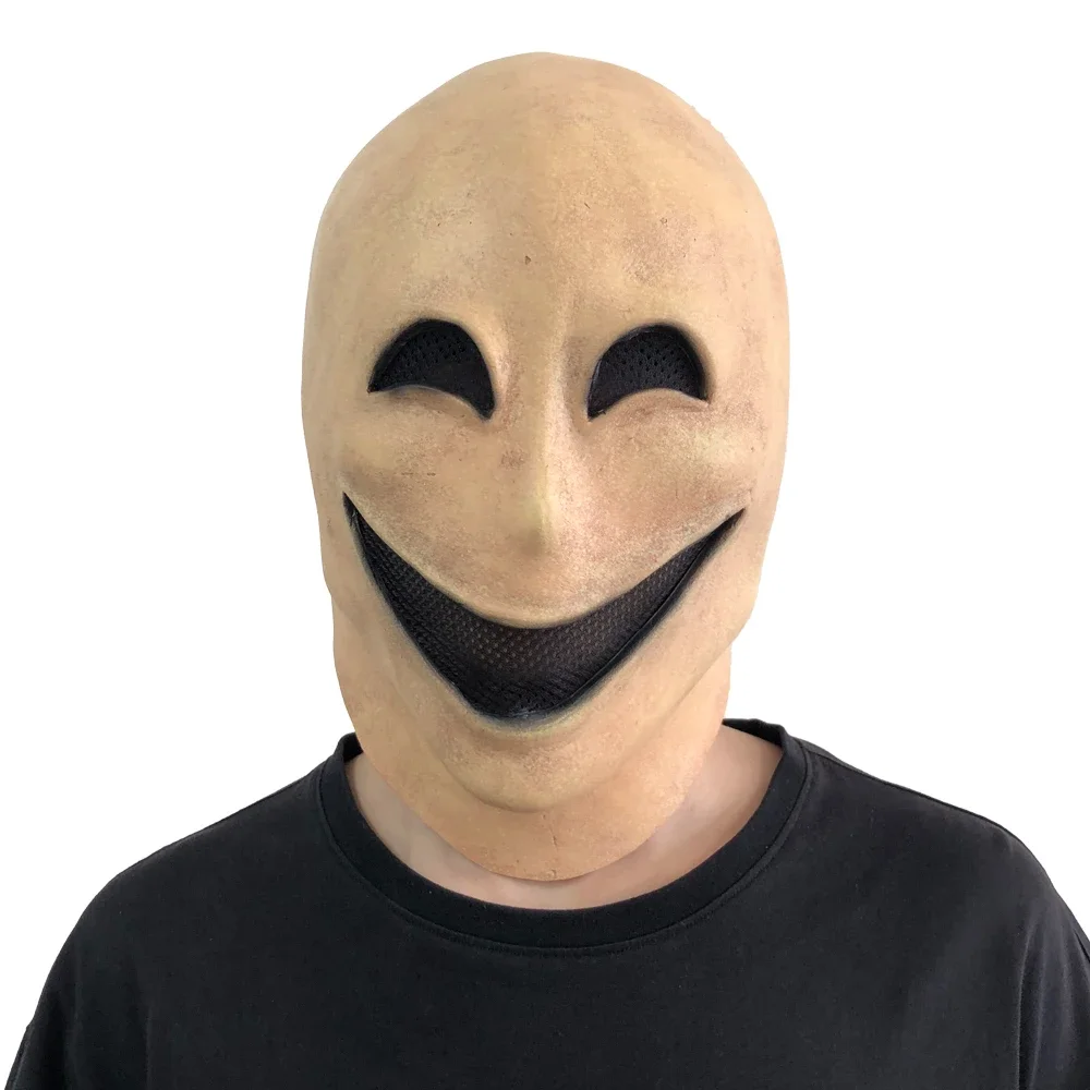 Masque d'Homme sans Visage en Polaire Effrayant, Cosplay, Alien, Démon, Casque en Latex, Robe de Carnaval d'Halloween, Accessoires de Costume de ixpour Adulte