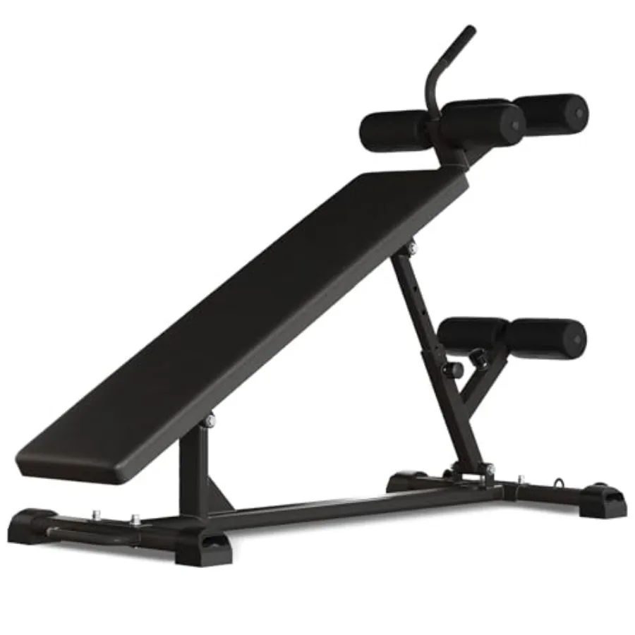 مقعد جلوس قابل للتعديل للتمرينات الأساسية وضغط مقاعد البدلاء: يتميز بمقبض أزمة عكسي لتدريب البطن وSu